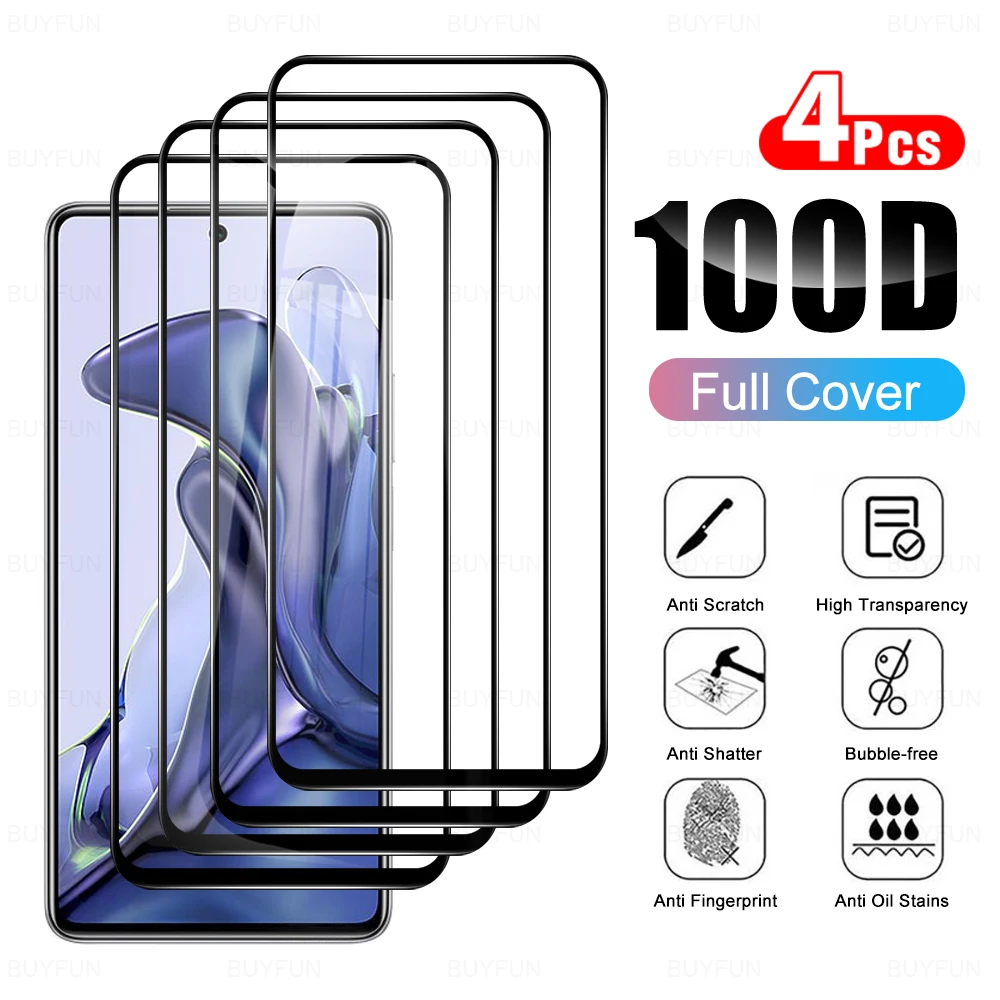 

4 шт., Защитное стекло для Xiaomi Mi 11 T 11TPro 11 T Pro 11Lite