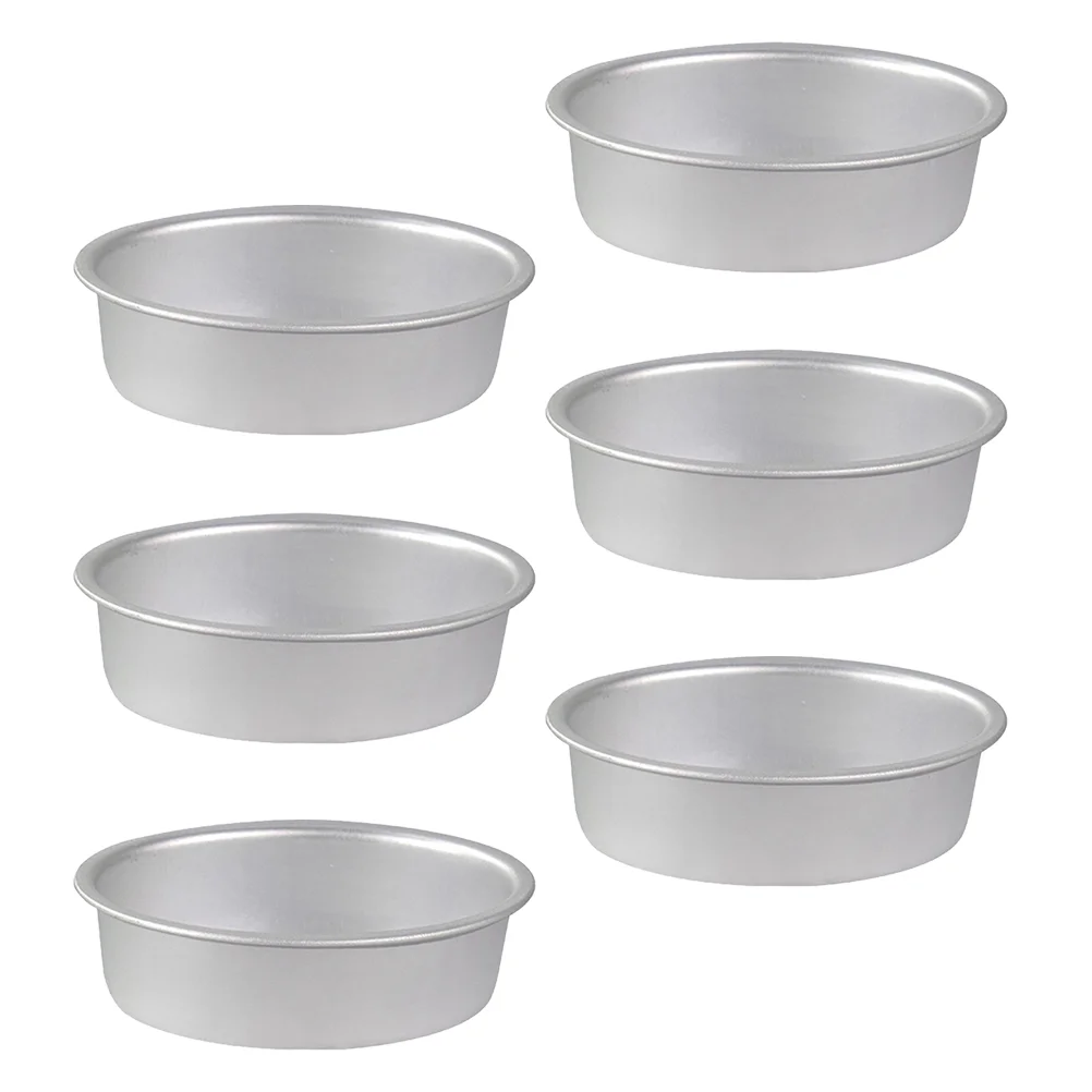 

6pcs Cake Pan Oval Cake Pan Nice Durable Light Good Safe Baking Pan Cheesecake Pan Non-stick Mold for Baking
