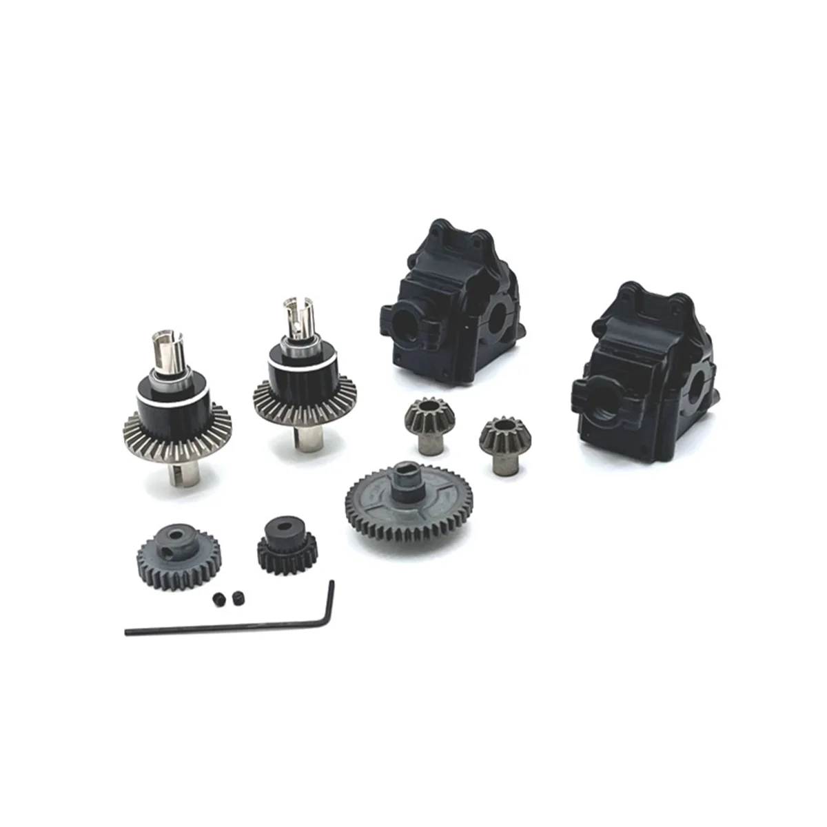 

Metal Gearbox Differential Gears for 144001 124016 124019 124007 -001 -006 AM-X12 RC Car Parts,6
