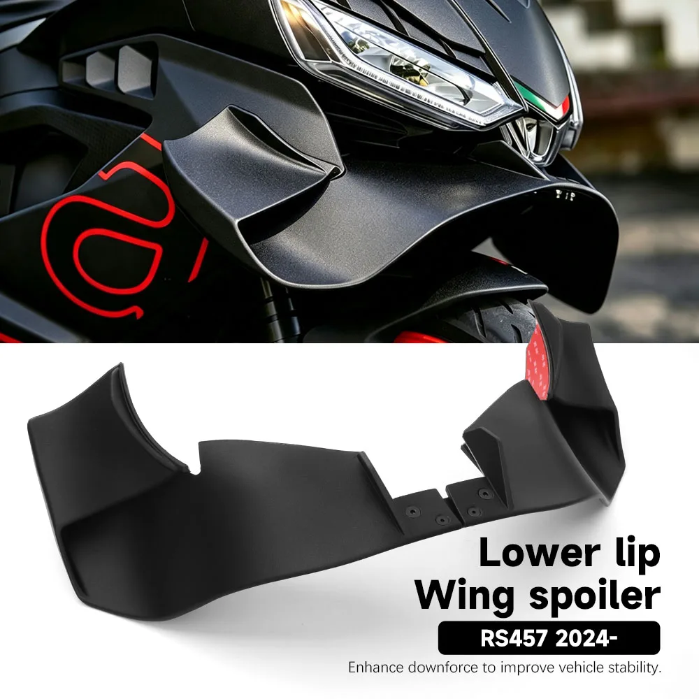 Фото Для мотоцикла Aprilia RS457 RS 457 2024-2026: боковые спойлеры, передний спойлер, обтекатель, фиксированная нижняя накладка, комплект для создания аэродинамического усилия GP. №1