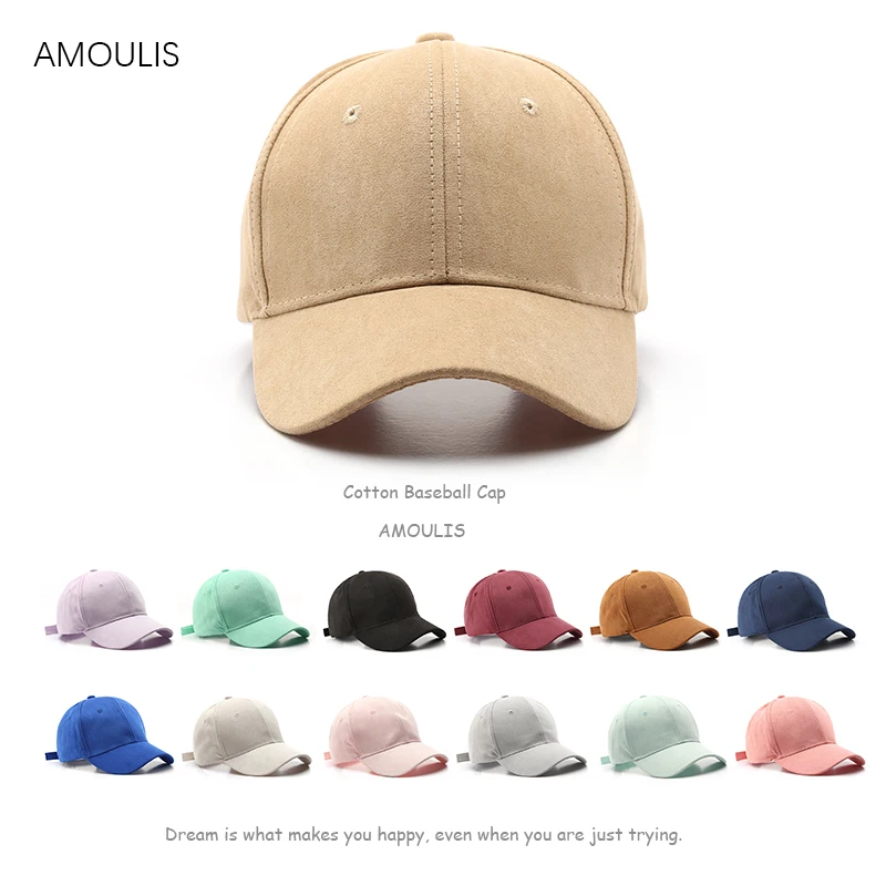 

AMOULIS Summer Fluff Baseball Cap for Women and Men Fashion Sun Hats Casual Solid Snapback Caps Outdoor Sport Hat Dad Hat Unisex