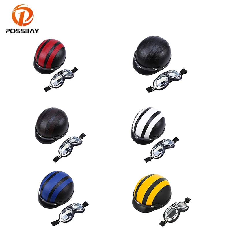 

Мотоциклетный шлем в стиле ретро, ветрозащитный шлем для езды на мотоцикле и велосипеде