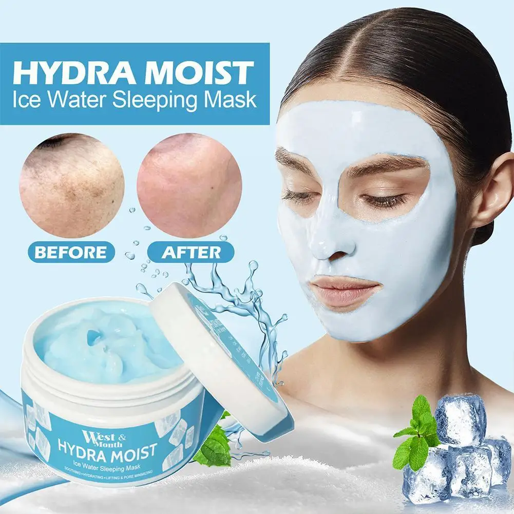 

Hydra Moist Ice Water Sleeping 100g Whitening Moisture Night Repair First Aid Sleeping For Women T9y5