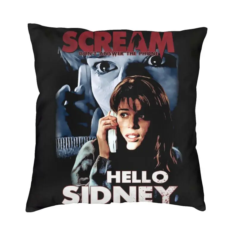 

Современный Диванный чехол с изображением крика Сидни Прескотта мягкая декоративная подушка в стиле Хэллоуин из фильма ужасов для украшен...
