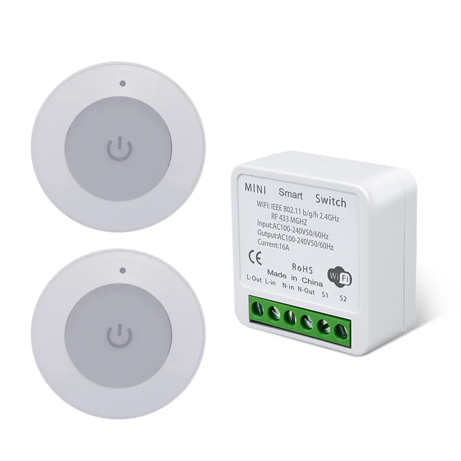 

Tuya Wi-Fi + RF выключатель для умного дома