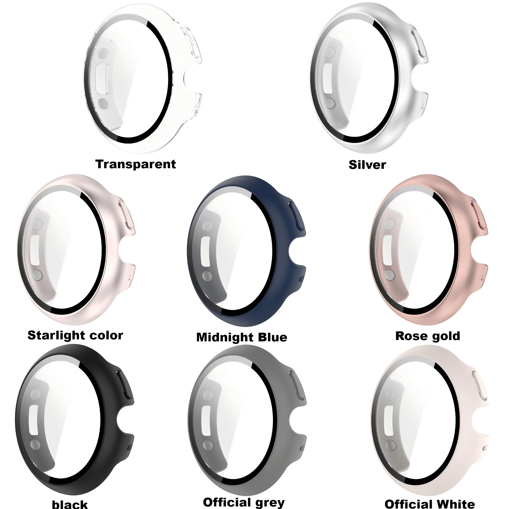 Фото Чехол для часов Google Pixel Watch 4, чехол из закаленного стекла для Google Pixel Watch4, чехол 41 мм, 45 мм, защитный чехол для часов №1