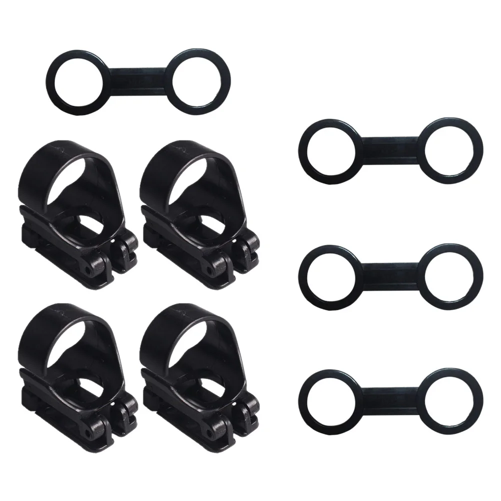 

1 Set of Useful Diving Snorkel Mask Straps Keepers Diving Supplies (Black)
