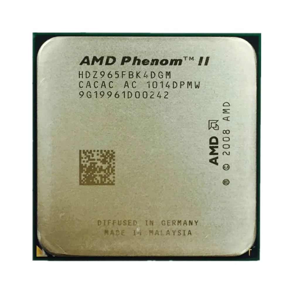 Четырехъядерный процессор AMD Phenom II X4 965 3 4 ГГц HDZ965FBK4DGM разъем AM3 |