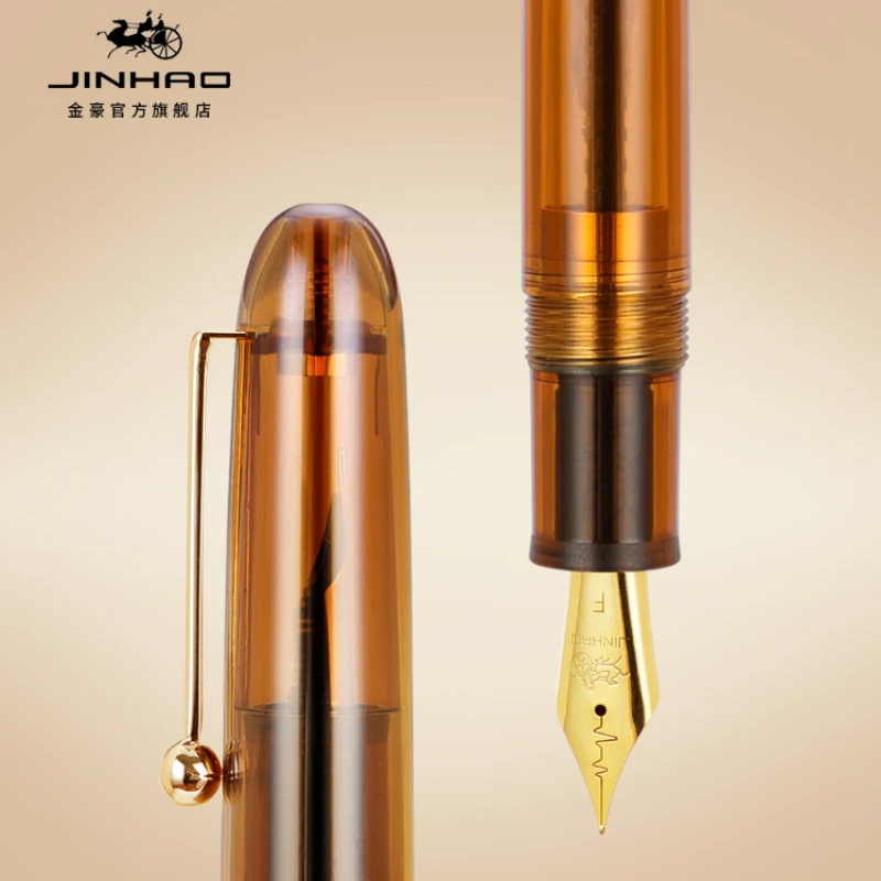 JINHAO 9016 цветная металлическая перьевая ручка с прессом выдвижные перья