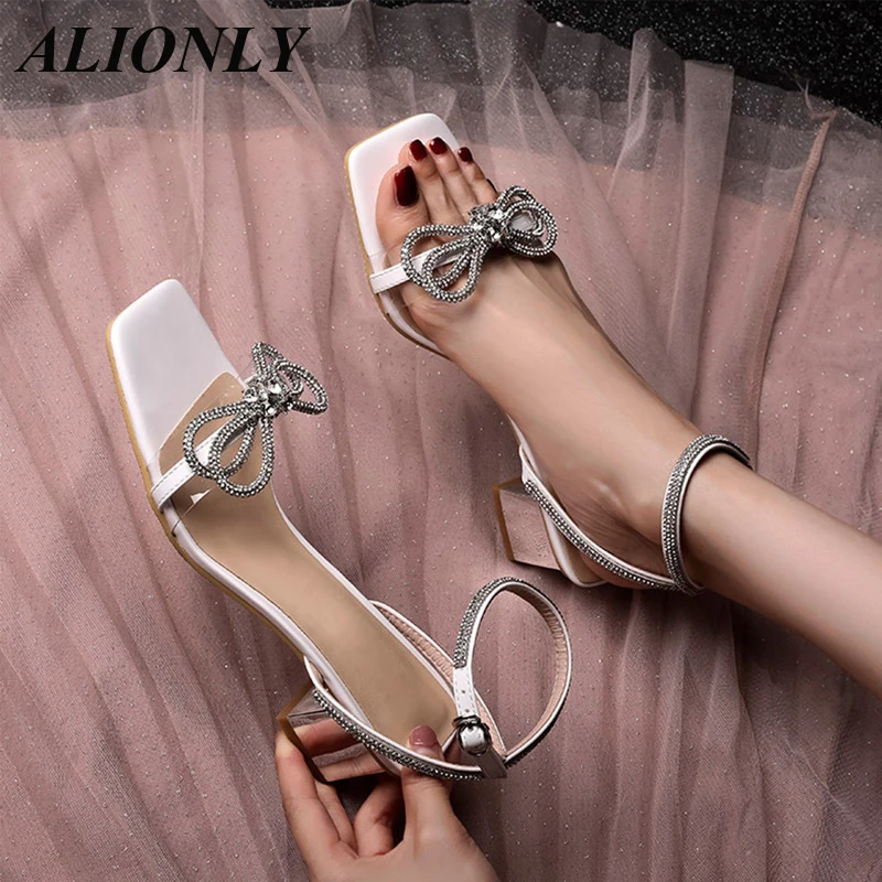 Alionly женские высокие каблуки 2024 новые модные Универсальные туфли на толстом