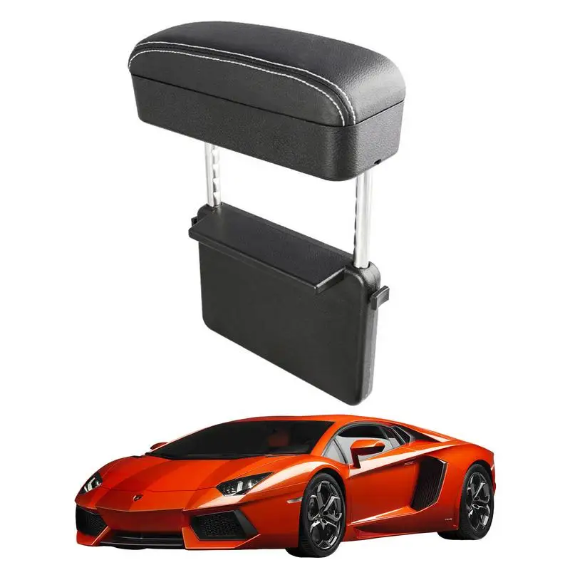

Car Armrest Box Adjustable Height Car Arm Rest Adjustable Auto Center Console Arm Rest Console Storage Organizer Car Accessories
