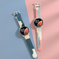 22mm 20mm morandi liquid silicone strap for samsung galaxy watch 34 46mmactive 2 42mmhuawei watch gt gt2 for amazfit bip band