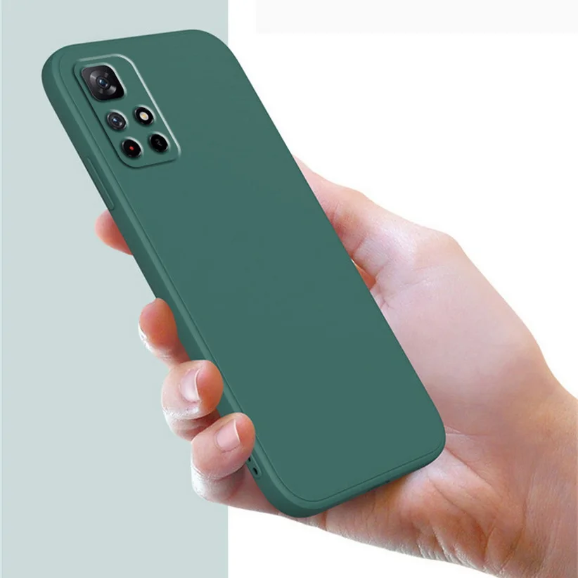 Liquid Case For Xiaomi Redmi Note 11 11T 11S 10 Pro 10S case Redmi K40 Slim Silicone cover For Redmi Note 9T 9 Pro 5G 9S Max 8
