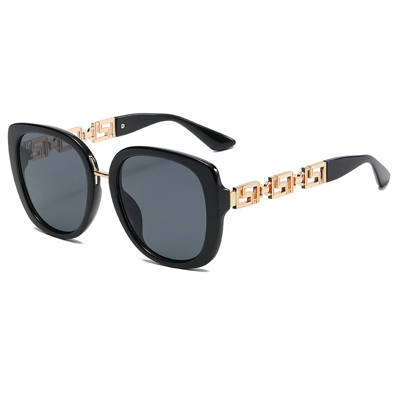

Big Oval Frame Chain Sunglasses For Women Men Brand Design Fashion Trend Vintage Luxury Male Female Driving UV400 Glasses Shades
