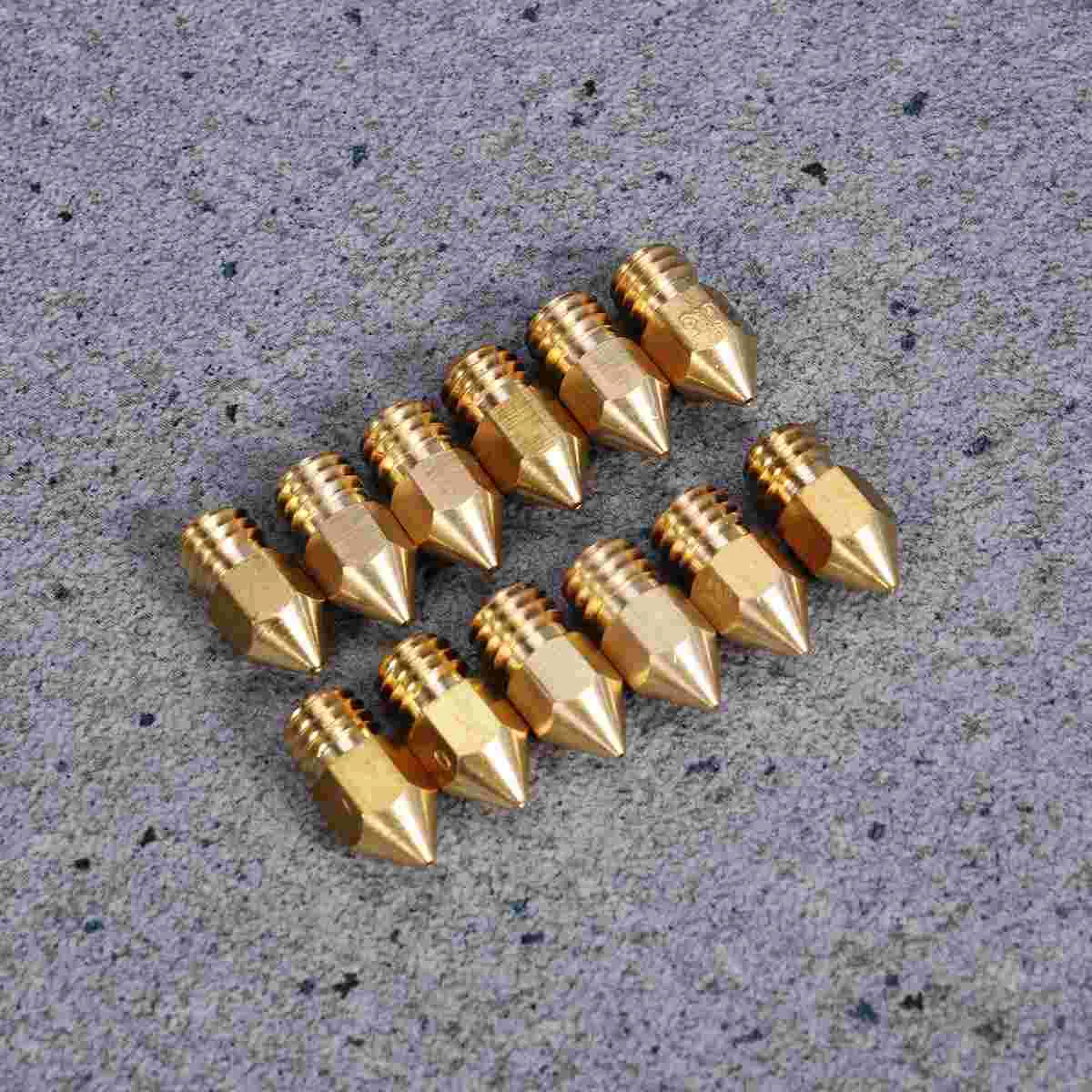 

12Pcs 3D 0.2mm+0.3mm+0.4mm+0.5mm Extruder Nozzle