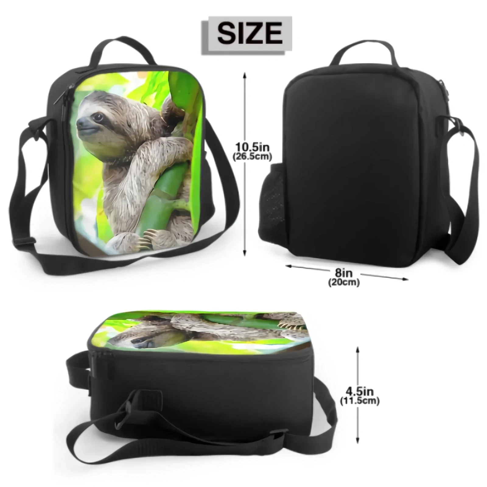 Ленивец в Пуэрторие Коста-Рика изолированная сумка для обеда школы пикника