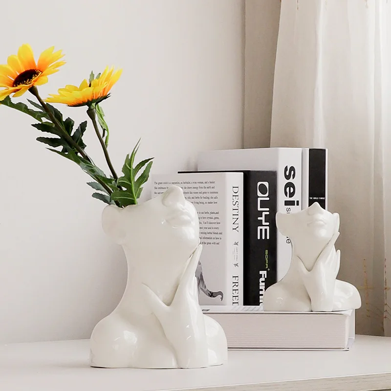 Креативная ваза для тела керамическая гидропонная цветочный горшок растений