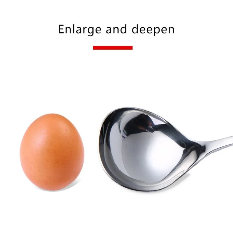 Ложка суповая утолщенная из нержавеющей стали 304 | Дом и сад