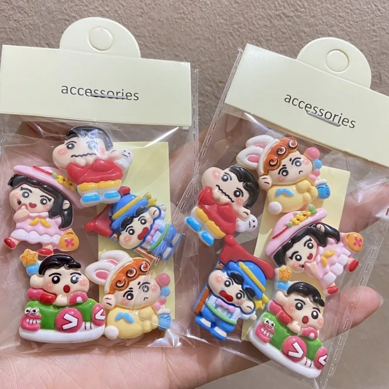 5 шт. Симпатичные карандаши Shin-chan аксессуары из смолы декоративные наклейки