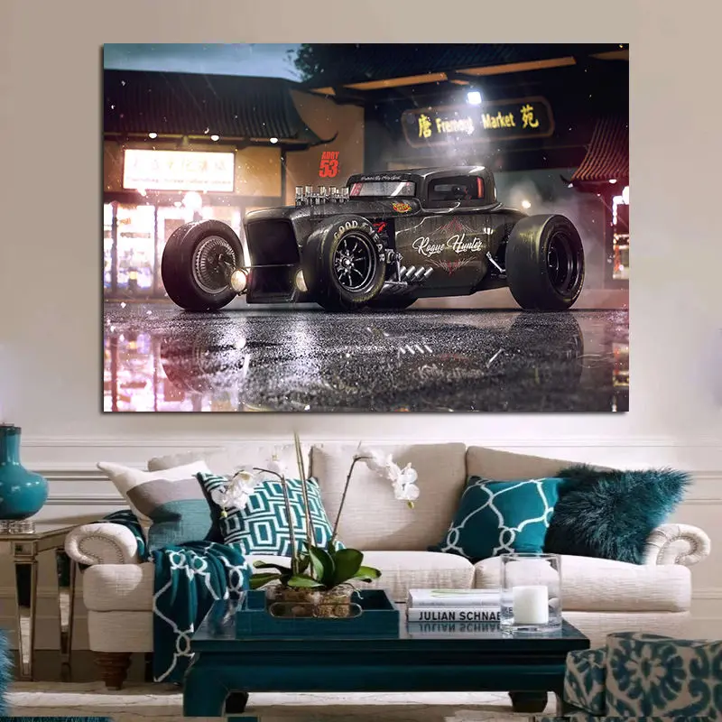 Современная Настенная картина Картина на холсте изгой Хантер горячий стержень