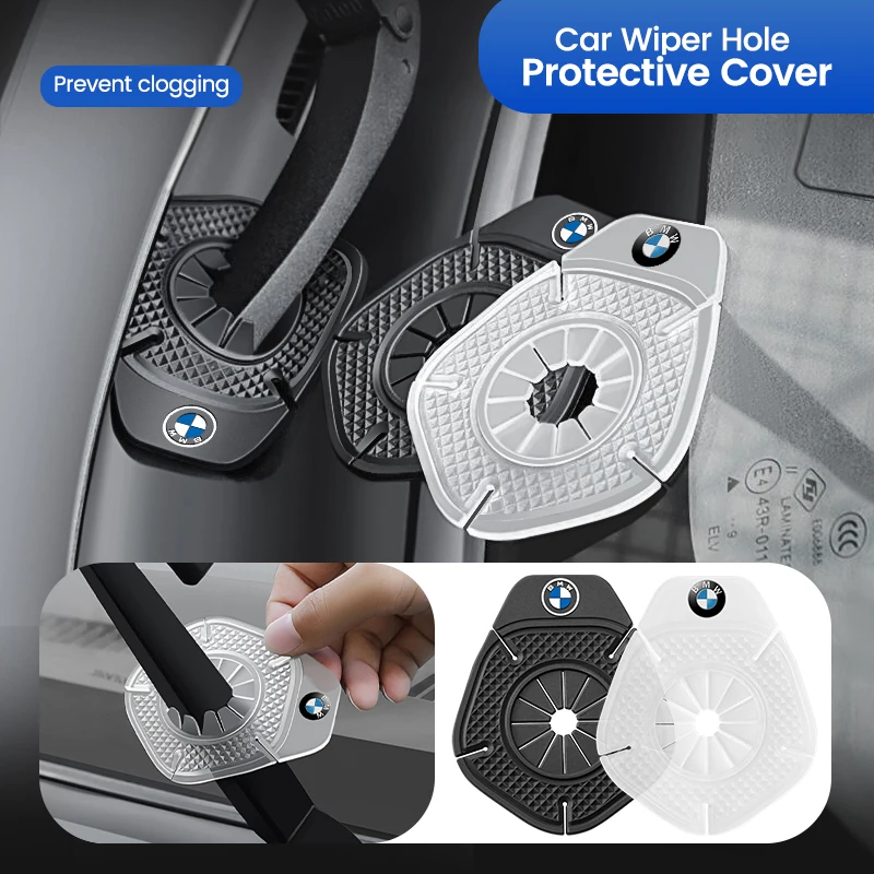 2pcs Car Windshield Wiper Arm Hole Protection Cover Silicone Dust For Bmw M X1 X3 X4 X5 E46 E90 F20 E60 E39 F10 M1 M2