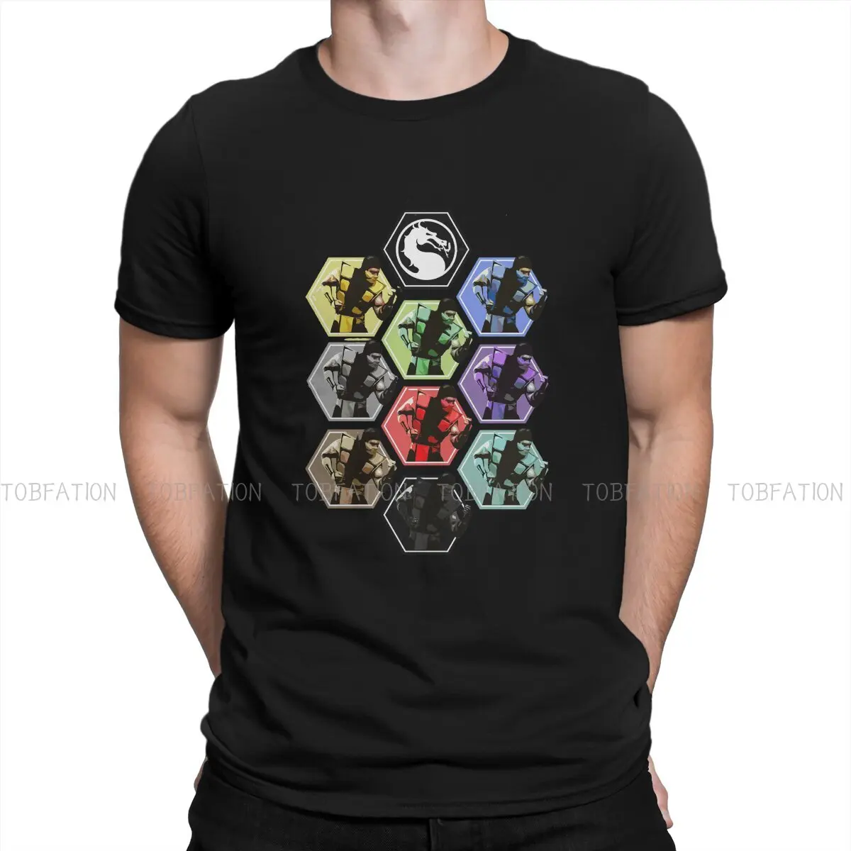 

Ninjas Choose Your Fighter Man's TShirt Mortal Kombat Video Game ONeck Short Sleeve 100% Cotton TShirt Humor High Quality Gift