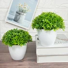 Искусственное растение бонсай, Бамбуковая трава, искусственное растение, украшения, цветочный шар, трава, шар в горшке, украшение для дома, маленькие украшения