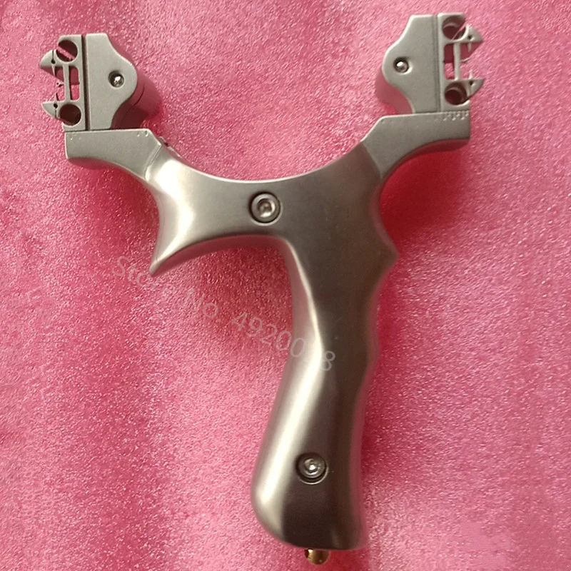 

Рогатка для охоты на открытом воздухе из титанового сплава с подвижной головкой лука Мощная Рогатка для стрельбы с двойной картой