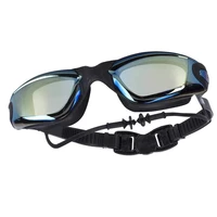 swimming glasses earplug anti fog silicone swim pool glasses women men eyewear water ear plug diving goggles