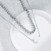 2022 new trendy silvery stainless steel double layer heart pendant necklace for women choker party fashion jewelry gift %d0%be%d0%b6%d0%b5%d1%80%d0%b5%d0%bb%d1%8c%d0%b5