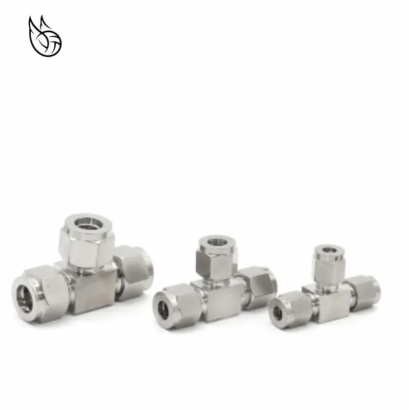 

1 шт. 1/8 1/4 3/8 1/2 3 4 6 8 10 12 мм тройник внешнего диаметра для труб, 3-ходовые фитинги с двойным зажимом, Т-образный трубный соединитель 304SS из нержавеющей стали