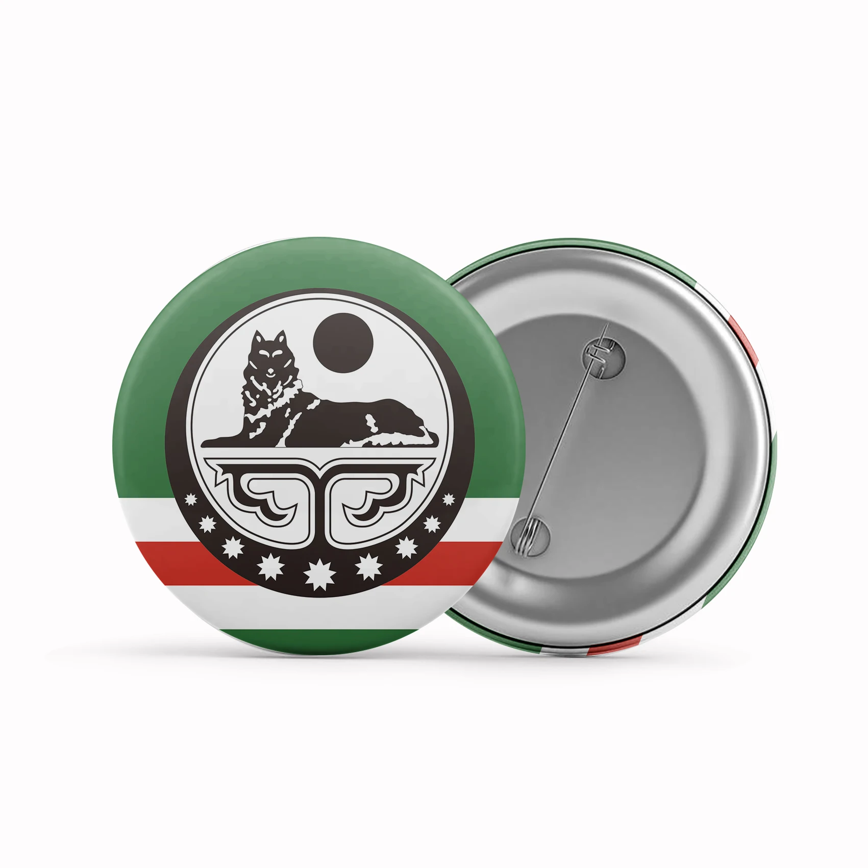 

Металлическая брошь Чеченская Республика