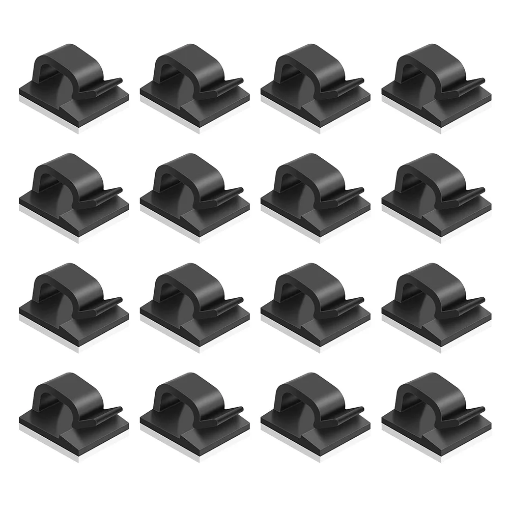 

Cable Clips Wire Cord Holder Adhesive Management Organizer Clip Tie Self Baseblack Usb Mountstick Anchor Hole Screwoffice