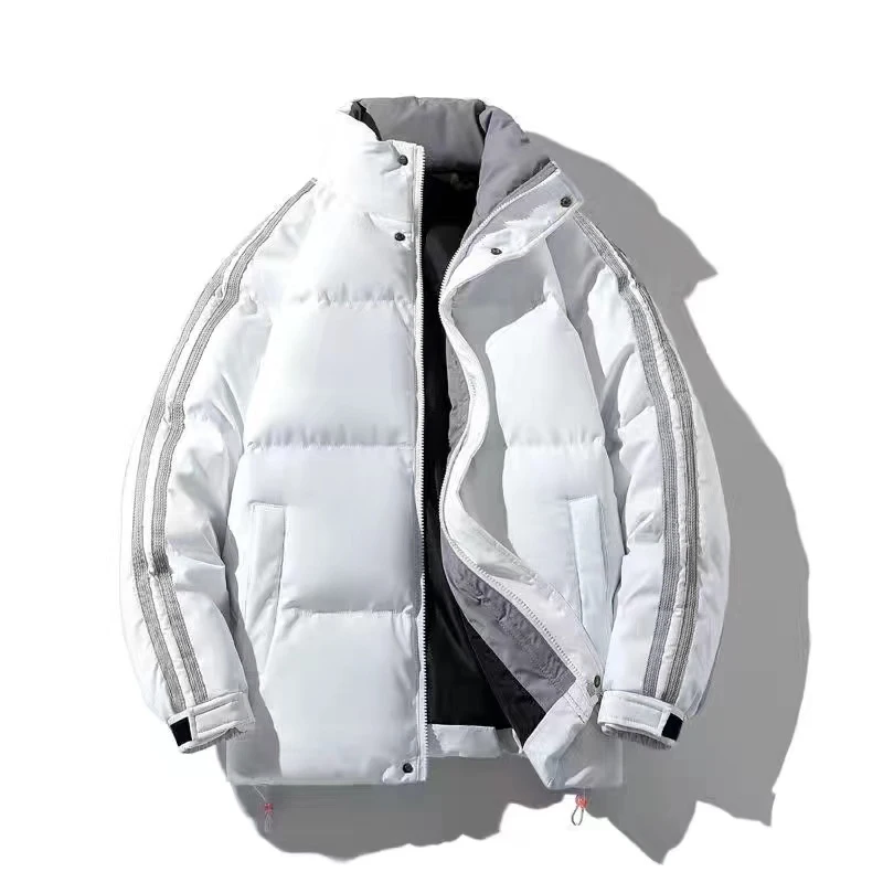 New Winter Warm Men's Jacket Coat  Men's Casual Short Thick Cotton Clothes Men's Stand Collar Down Padded Jacket Plus Size M-6XL