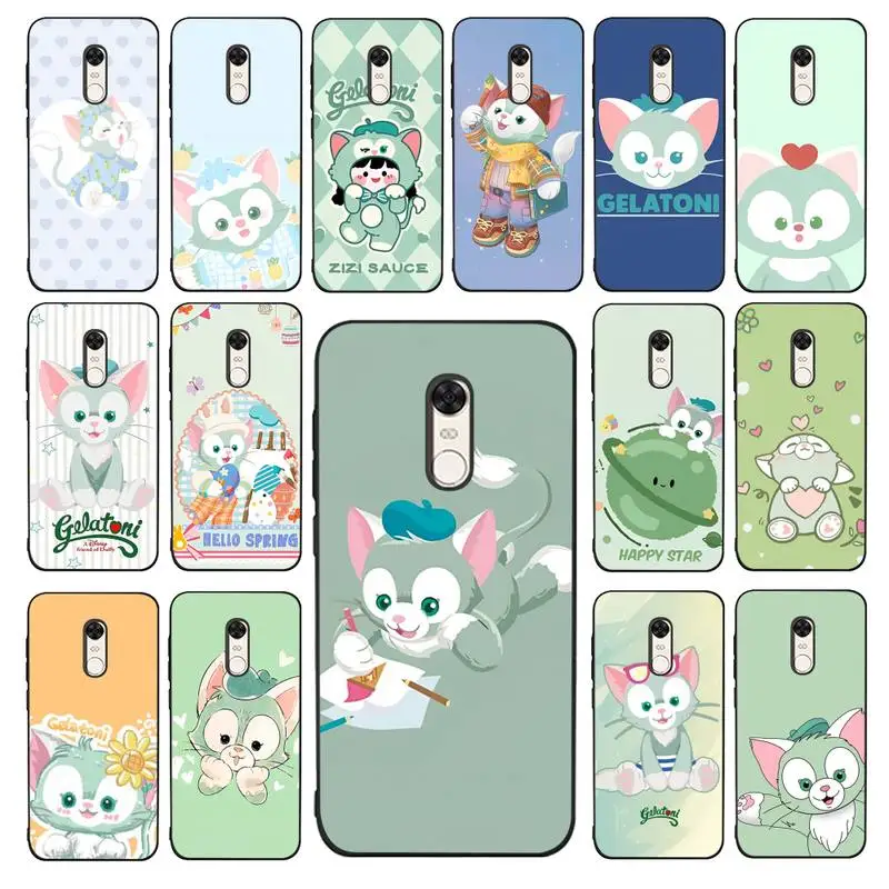 

Disney Gelatoni Cat Phone Case for Redmi 5 6 7 8 9 A 5plus K20 4X 6 cover