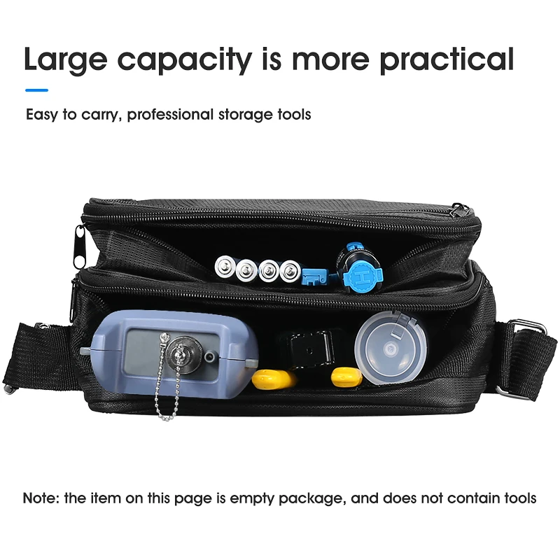 FTTTH Fiber Optic Cold Tool Kit Carring Bags Power Meter Red Pen Fiber Cleaver Tool Bag Kit 25*12*20CM