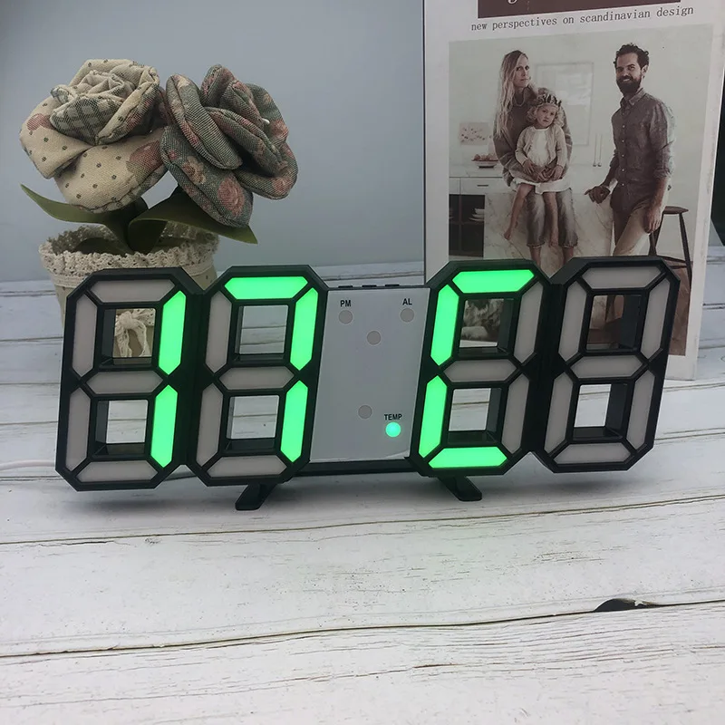 Alarm Clock Digital Wall Clock Led Electronic Gift Alarm Clo