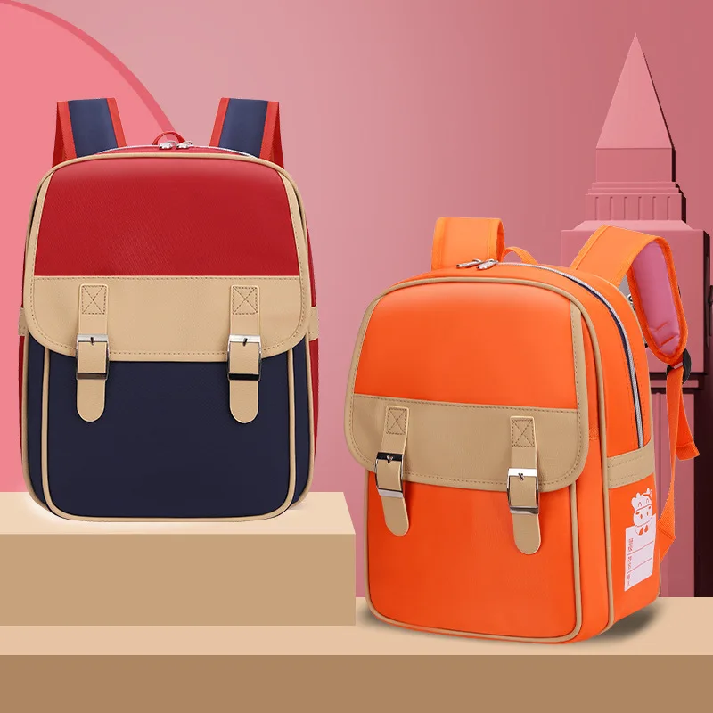 Children School Backpacks Kids British Plaid School Bags Waterproof Larger Capacity Student Orthopedic Schoolbag 2023 Mochila