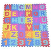hot 36pcs soft eva foam baby children kids play mat alphabet number puzzle jigsaw