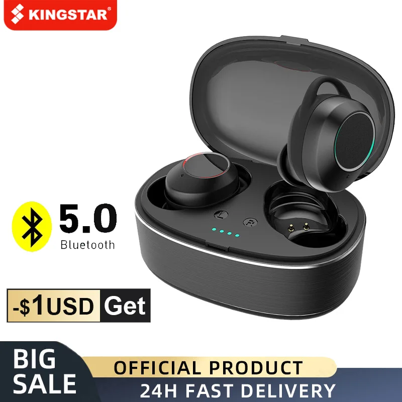 

TWS-стереонаушники KINGSTAR с поддержкой Bluetooth и сенсорным управлением