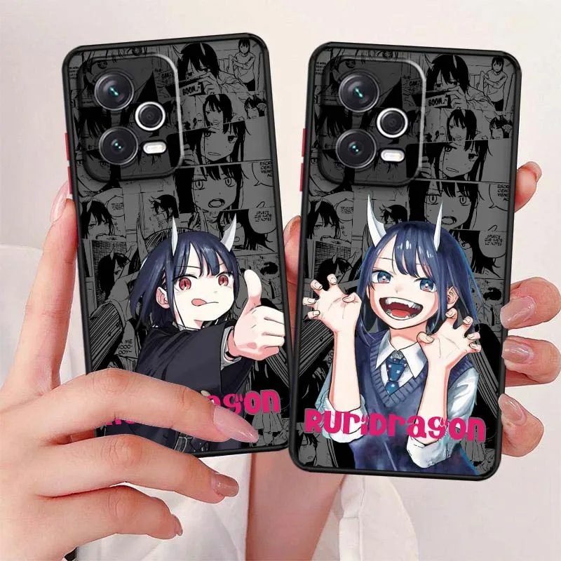 Фото Чехол для телефона Ruri Dragon Anime с матовым покрытием для Xiaomi Redmi Note 14 13 13R 12T 12 11 11T Pro Plus Turbo Speed №1