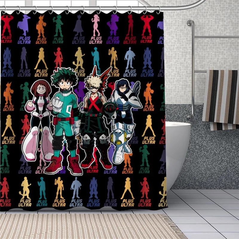 

Занавеска для душа из полиэстера, с крючками, 1028