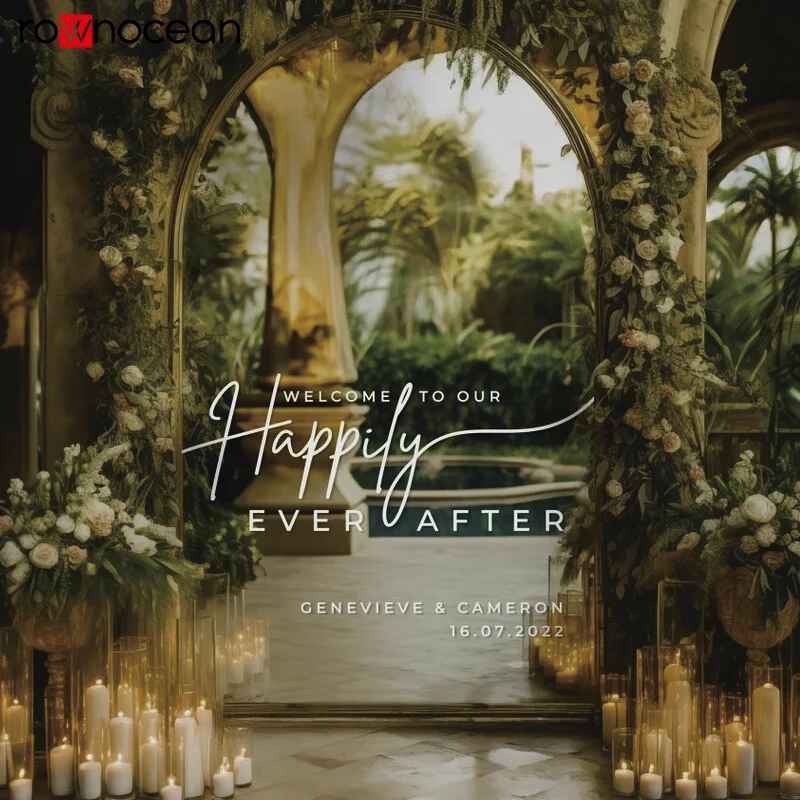 Добро пожаловать в наше Счастливо навсегда после свадьбы виниловая наклейка на