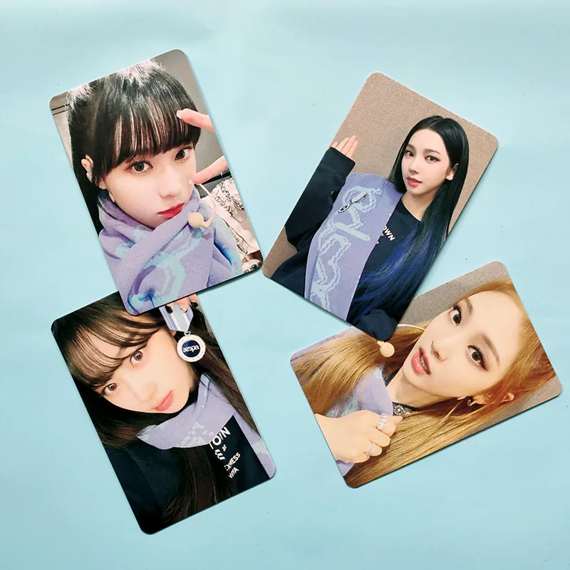 Kpop 4 шт./комплект AESPA новый альбом SMTOWN Ar Lomo Card фотопечать открыток постер картина подарки Оптовая коллекция