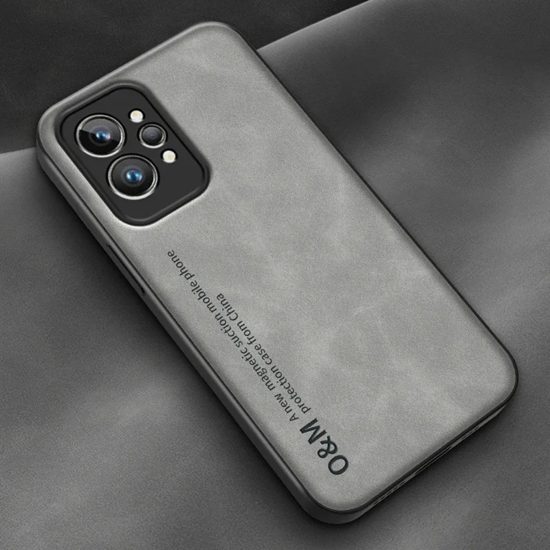 Роскошная Магнитная кожаная фотовспышка для Realme GT Neo 2 2T 3 3T 5 GT2 Pro GT3 силиконовая