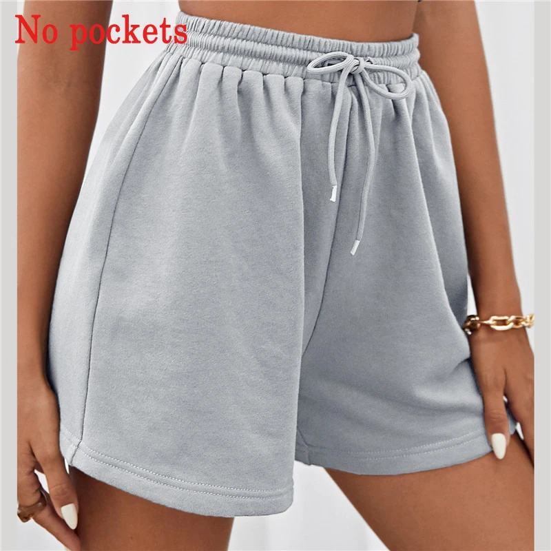 

Women Shorts Solid Cotton Cozy Simple Casual Loose Hipsters Running Breathable All-match Streetwear Hot Teens Wide Leg Bottoms