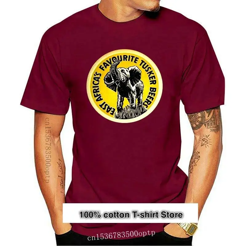 

Camiseta Unisexs para hombre, Camisa de algodón de África oriental, cerveza, Tusker, RT, para mujer