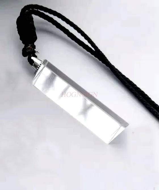 Triangular prism pendant can be worn necklace mobile phone photography children watching rainbow prism glass large prism