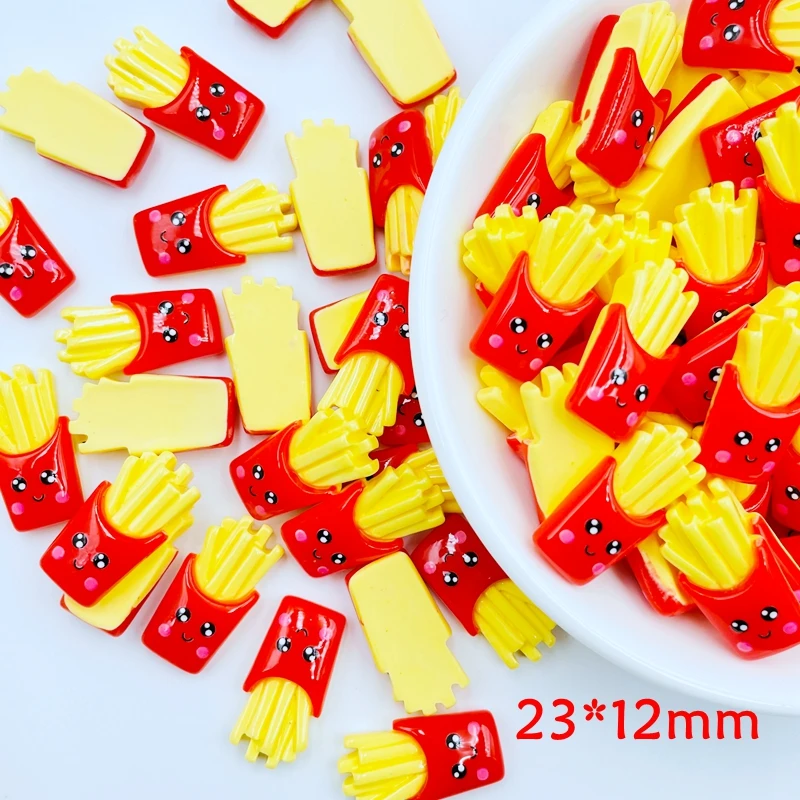 10 шт. новые милые Мультяшные кавайные мини картошки фри с плоской задней стороной