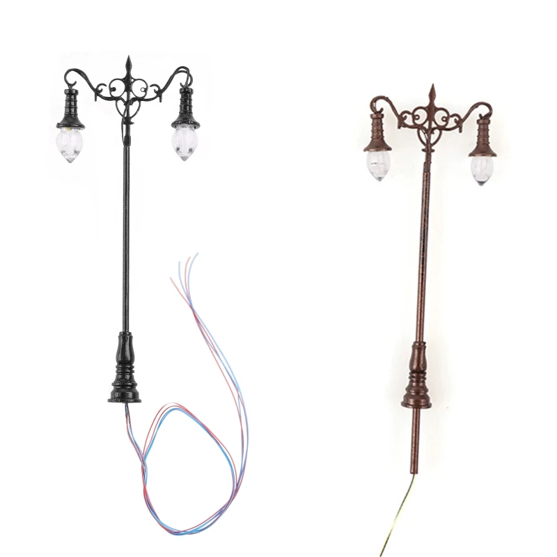 

1PC Miniature Post Lights Micro Landscape Light for Play House Dollhouse Girl’s Pretend Play Hobby Building Model 3V/12V